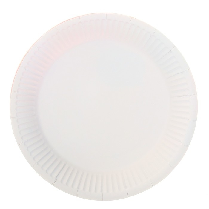 Тарелки бумажные «С днём рождения», набор, 6 шт., тиснение, цвет серебро