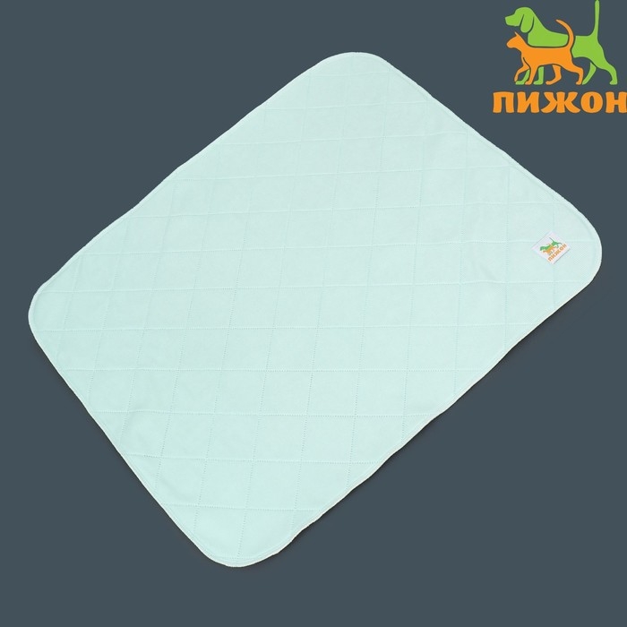 Пелёнка для животных многоразовая впитывающая, 70 х 60 см, мятная Пелёнка для животных многоразовая впитывающая, 70 х 60 см, мятная