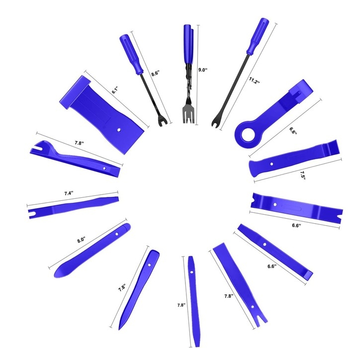 Набор инструмента по пластику, 19 предметов, в сумке Набор инструмента по пластику, 19 предметов, в сумке