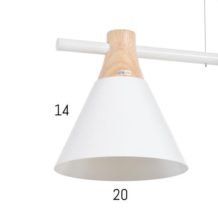 Люстра 1066/3WT E27 60Вт белый 90х20х90 см BayerLux