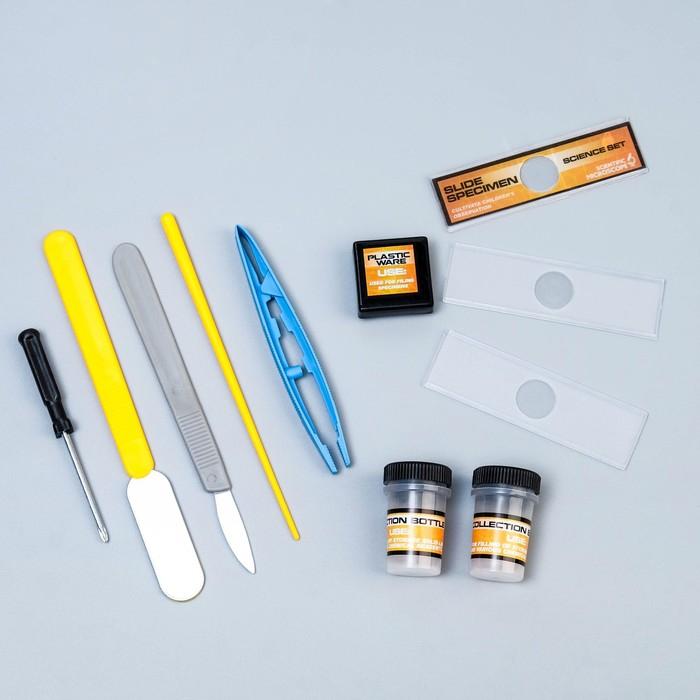 Микроскоп Микроскоп "Юный биолог" кратность до х1200, белый, подсветка