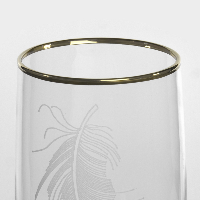 Набор стеклянных стаканов «Перо», 330 мл, 6 шт Набор стеклянных стаканов «Перо», 330 мл, 6 шт