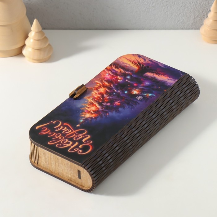 Новогодняя шкатулка  Новогодняя шкатулка "Ёлочка" 17х8,5 см