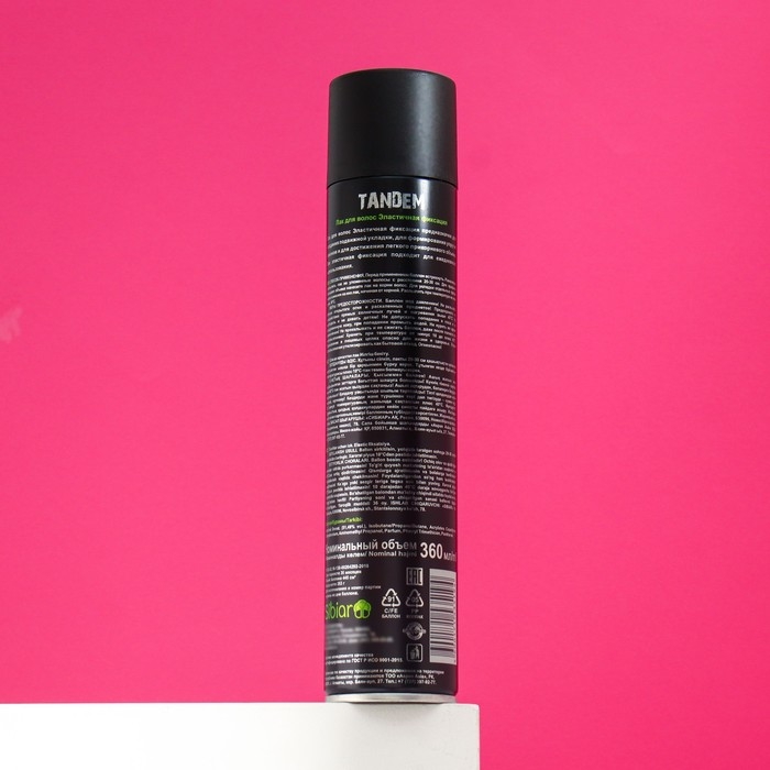 Лак TANDEM Лак TANDEM "объем от корней", сильная фиксация, 360 мл