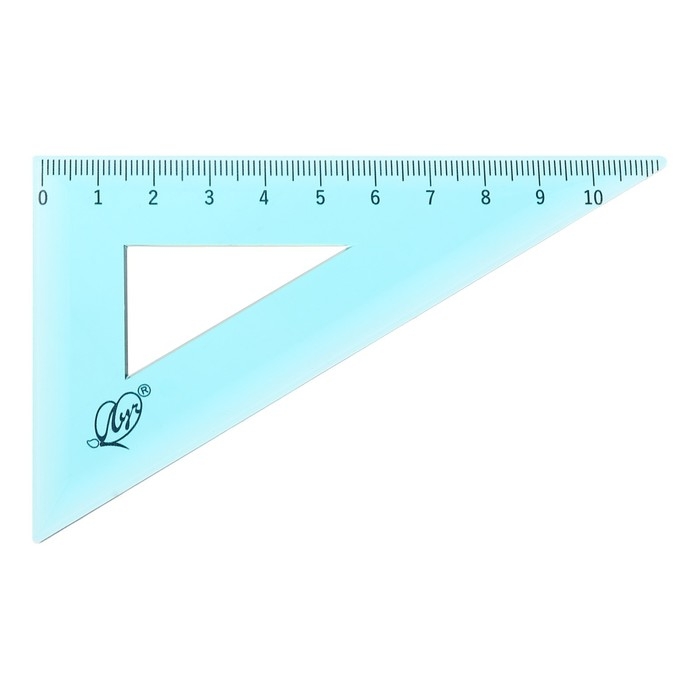 Набор чертёжный 4 предмета (линейка 15 см, угольник 30 °/ 60 °, 10 см; угольник 45 °/ 45 °, 8 см; транспортир 180 °, 9 см), прозрачный синий Набор чертёжный 4 предмета (линейка 15 см, угольник 30 °/ 60 °, 10 см; угольник 45 °/ 45 °, 8 см; транспортир 180 °, 9 см), прозрачный синий