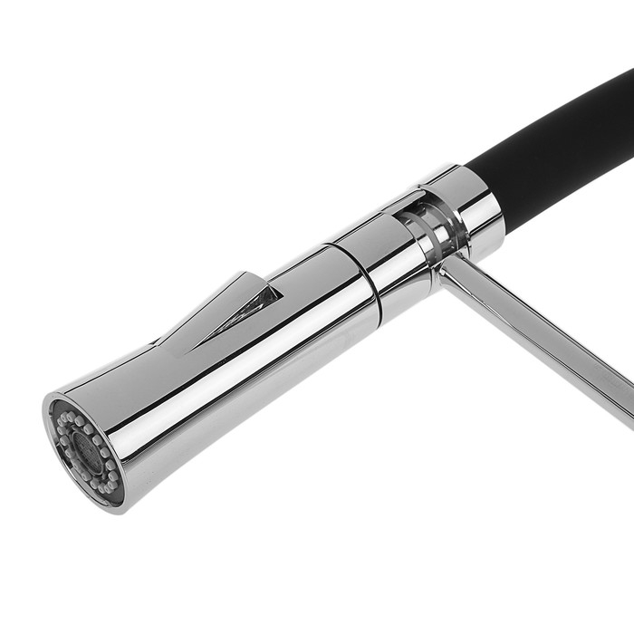 Смеситель для кухни Accoona A4890F-1, однорычажный, латунь, черный/хром Смеситель для кухни Accoona A4890F-1, однорычажный, латунь, черный/хром