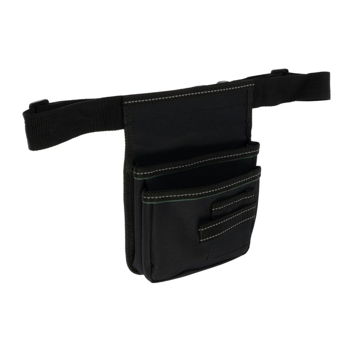 Сумка поясная универсальная для инструмента ТУНДРА, 1-секционная, оксфорд 650ПВХ, 4 кармана Сумка поясная универсальная для инструмента ТУНДРА, 1-секционная, оксфорд 650ПВХ, 4 кармана
