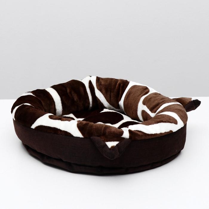 Лежанка Perseiline ЛМ-10 45 x 45 x 12 см, с хвостом и ушками, микс цветов Лежанка Perseiline ЛМ-10 45 x 45 x 12 см, с хвостом и ушками, микс цветов