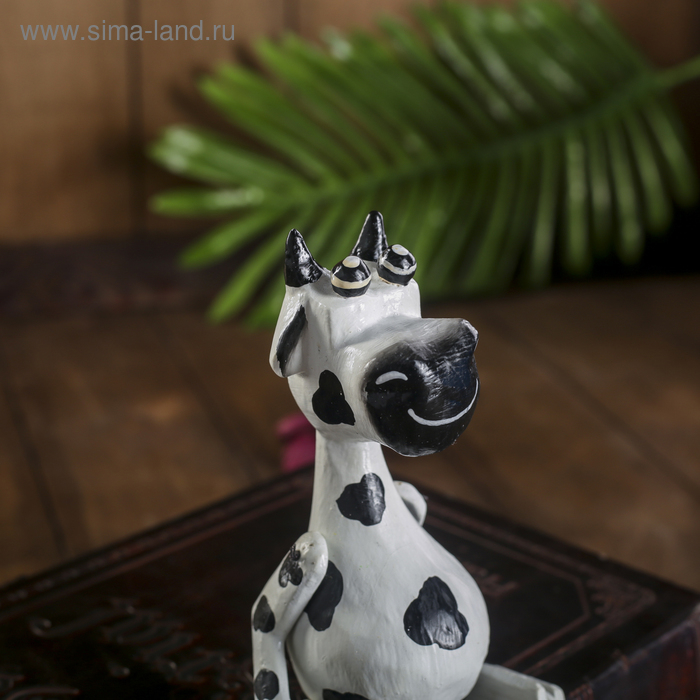 Сувенир  Сувенир "Коровка" висячие лапки, дерево 4,5х9х23 см