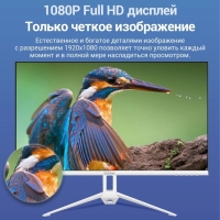 Монитор SANC M2453, 23.8", IPS, 1920×1080, 75Гц, 5 мс, D-Sub, HDMI, белый