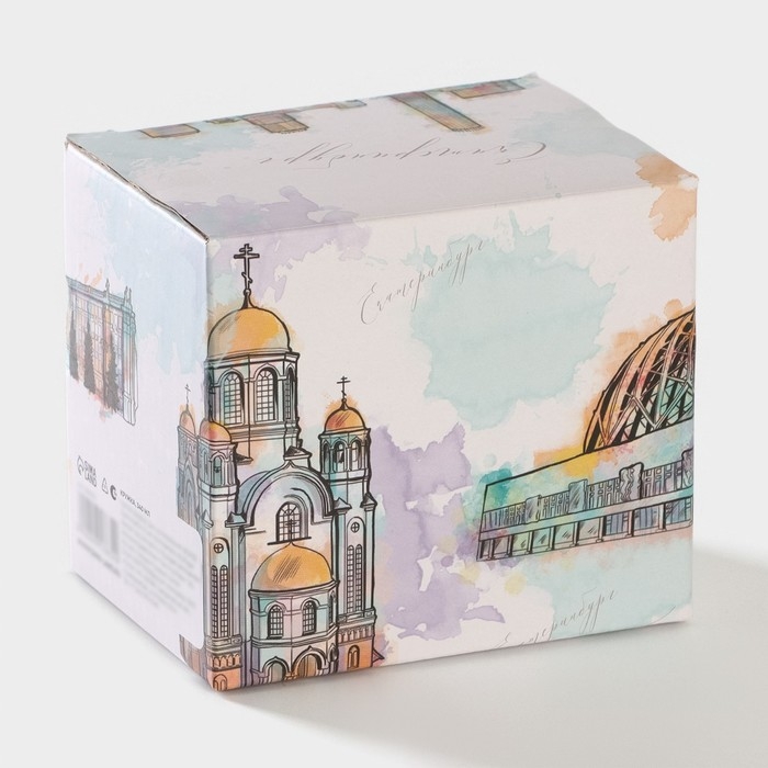 Кружка фарфоровая Доляна «Екатеринбург», 340 мл