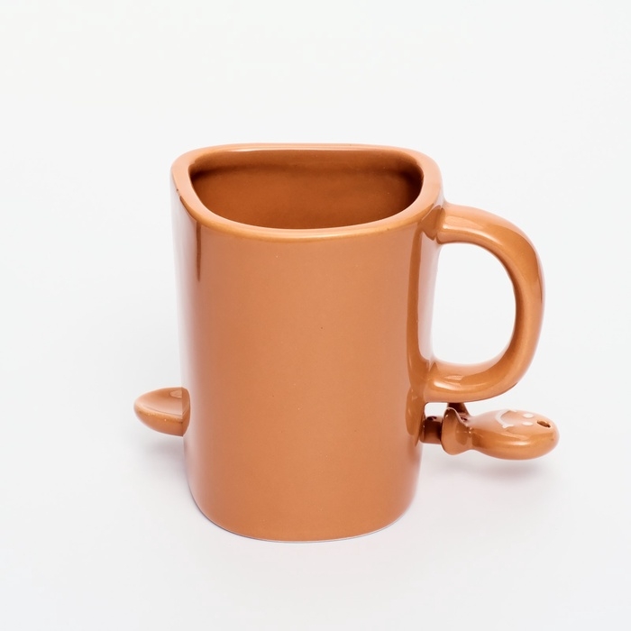 Кружка с ложкой и отсеком для печенья «Олененок», 200 мл Кружка с ложкой и отсеком для печенья «Олененок», 200 мл