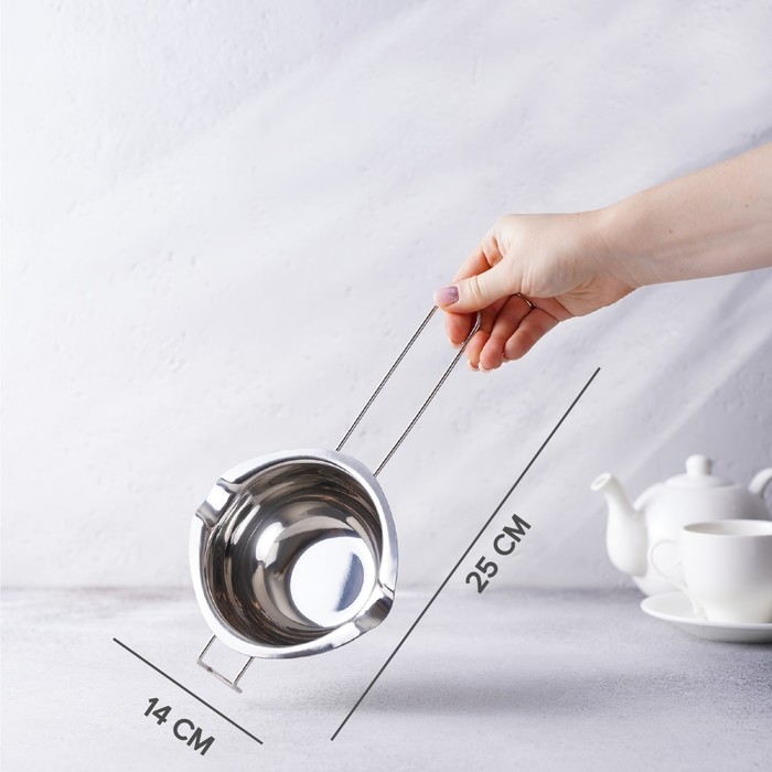 Миска из нержавеющей стали для водяной бани Hanna Knövell, 470 мл, 14×6,3 см Миска из нержавеющей стали для водяной бани Hanna Knövell, 470 мл, 14×6,3 см