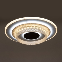 Люстра с ПДУ 1990/1 LED 130Вт 3000-6000К диммер белый 50х50х8 см BayerLux