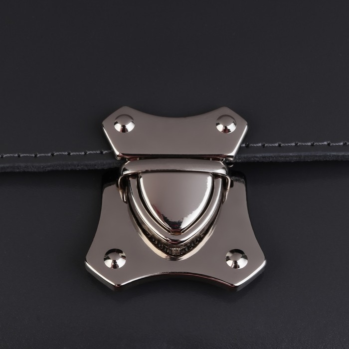 Застёжка для сумки, 4 × 4,2 см, цвет серебряный Застёжка для сумки, 4 × 4,2 см, цвет серебряный