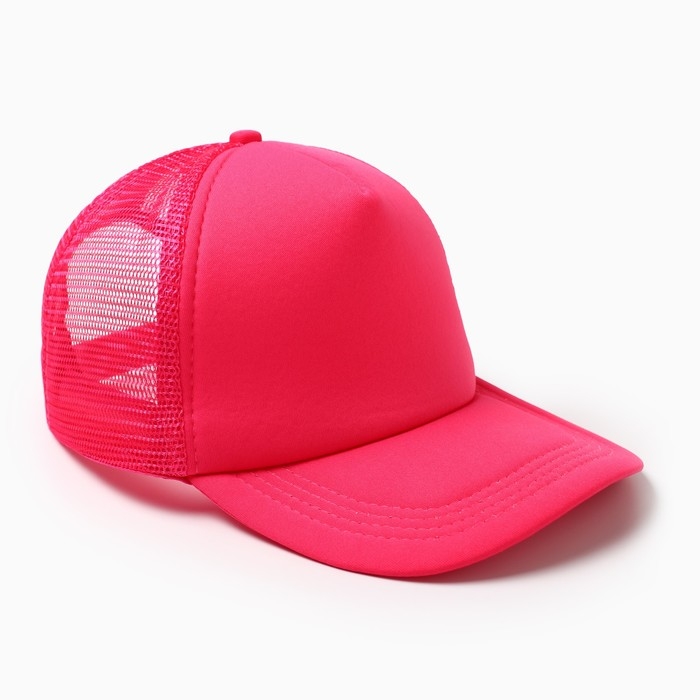 Бейсболка женская с сеткой MINAKU, цвет фуксия, размер 56-58 Бейсболка женская с сеткой MINAKU, цвет фуксия, размер 56-58