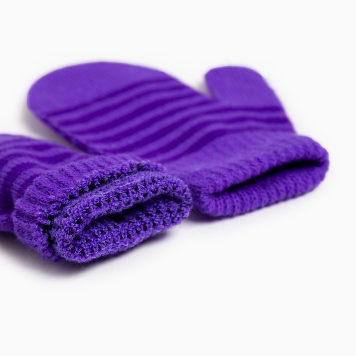 Варежки детские однослойные MINAKU,цв. фиолетовый, р-р 12-14 (13-14 см) Варежки детские однослойные MINAKU,цв. фиолетовый, р-р 12-14 (13-14 см)