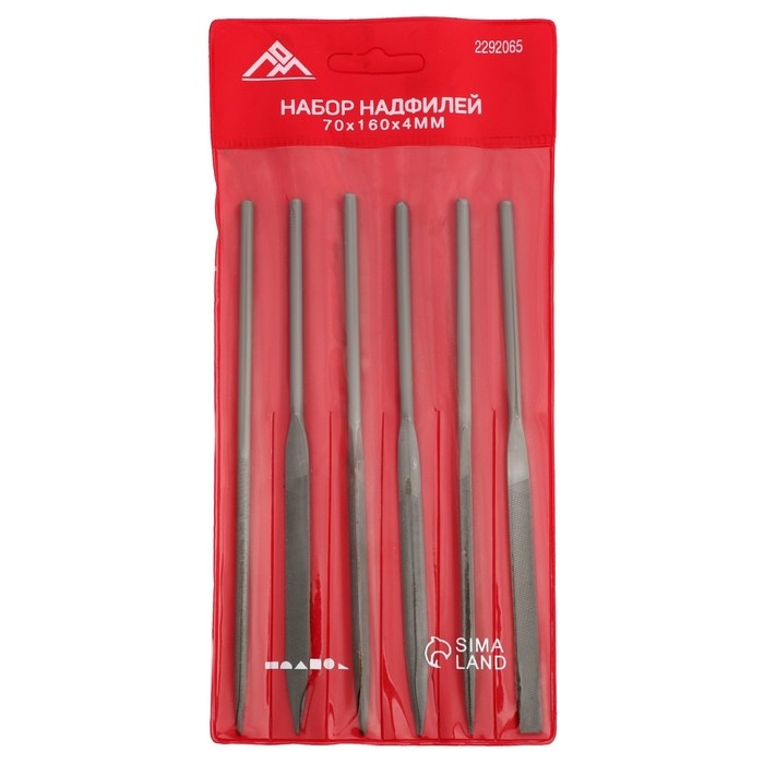 Набор надфилей ЛОМ, металлические рукоятки, 70 х 160 х 4 мм, 6 шт. Набор надфилей ЛОМ, металлические рукоятки, 70 х 160 х 4 мм, 6 шт.