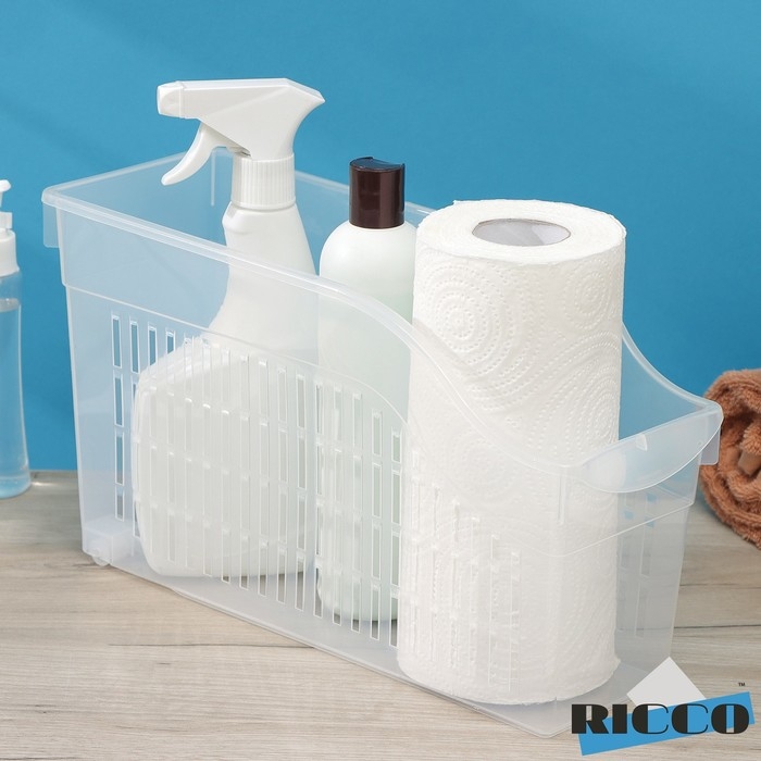 Контейнер для хранения на колёсиках RICCO, 6 л, 35,5×13×20 см, с ручкой, цвет прозрачный Контейнер для хранения на колёсиках RICCO, 6 л, 35,5×13×20 см, с ручкой, цвет прозрачный