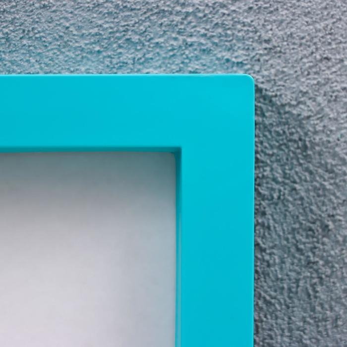 Фоторамка пластик L-3 21х30 см бирюзовый (пластиковый экран)