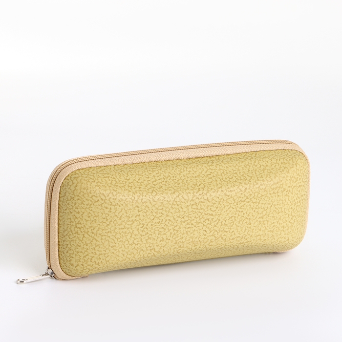 Футляр для очков на молнии, длина 16 см, цвет жёлтый Футляр для очков на молнии, длина 16 см, цвет жёлтый