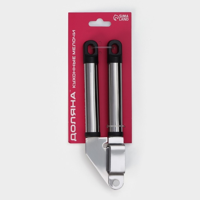 Пресс для чеснока Доляна «Помощник», 18 см, цвет серебристый Пресс для чеснока Доляна «Помощник», 18 см, цвет серебристый