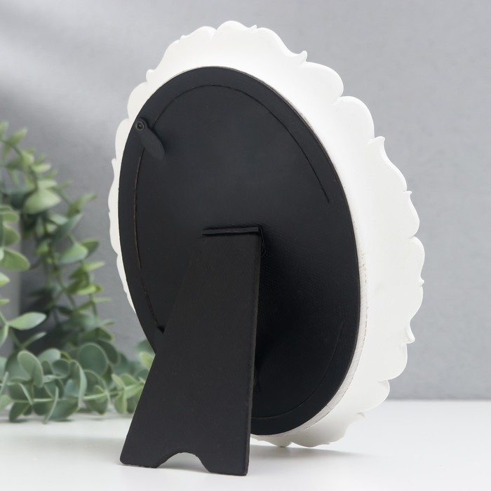 Фоторамка полистоун 10х14 см  Фоторамка полистоун 10х14 см "Цветочные узоры" белая 15,5х19,5 см