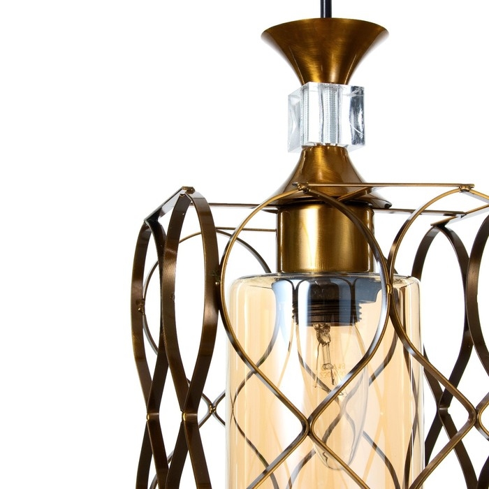 Светильник BayerLux Светильник BayerLux "Инфинити" E27 40Вт золото 15,5х15,5х18-118 см