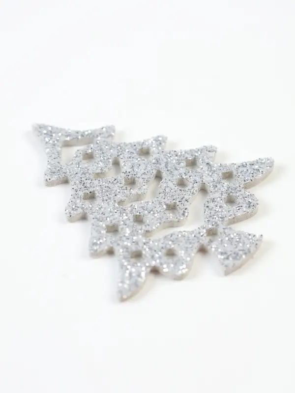 Декор Декор "Серебряные елочки", набор 6 шт.