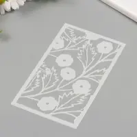 Трафарет фоновый пластик "Маленькие цветы" 12х20 см Трафарет фоновый пластик "Маленькие цветы" 12х20 см