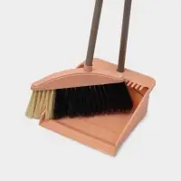 Щётка для пола: совок 24&times;25&times;81 см, щётка 24 см, персиковая