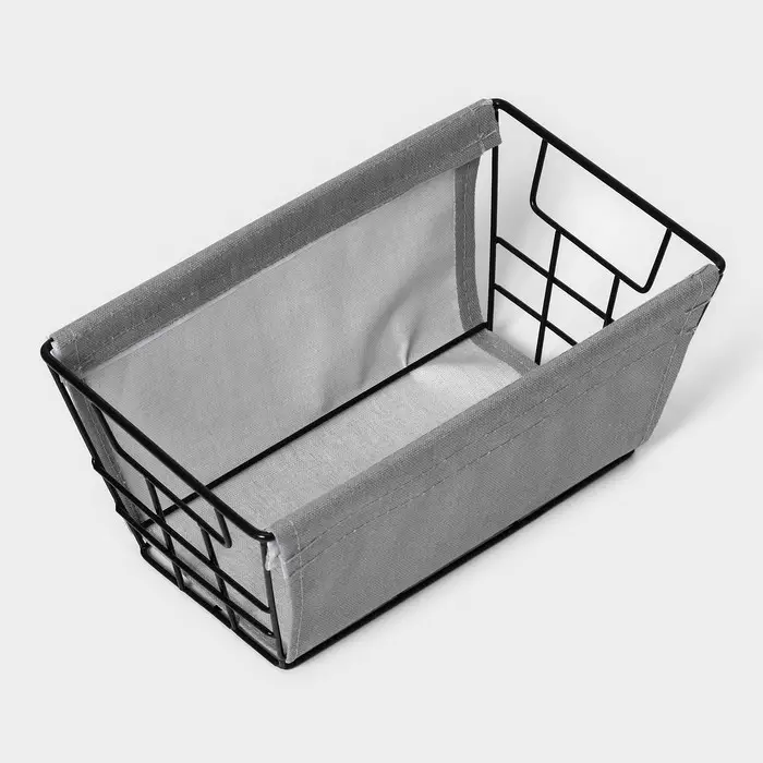 Корзина для хранения LaDom, 25×15×12 см, серая Корзина для хранения LaDom, 25×15×12 см, серая