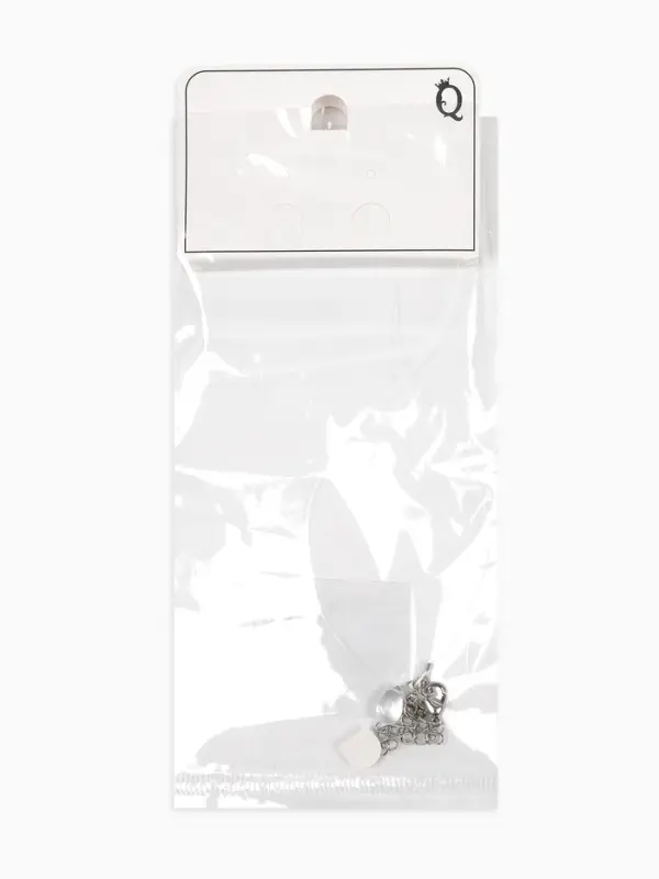 Кулон на леске &laquo;Капля росы&raquo;, L=35 см, белый в серебре