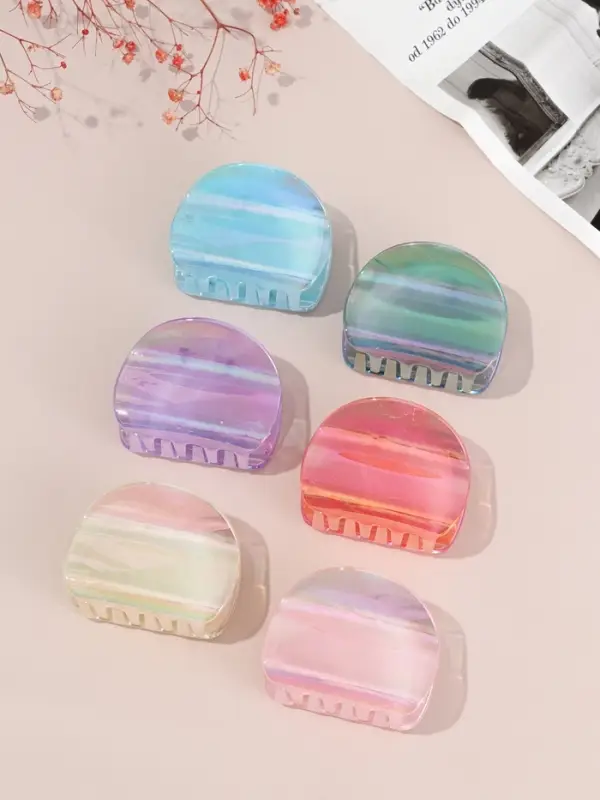 Крабик для волос &laquo;Дельмар&raquo; классик, 6.5&times;5 см, микс