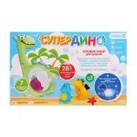 Игрушки для купания в ванной Крошка Я &laquo;Супер Дино&raquo;, 7 игрушек в наборе, световые эффекты
