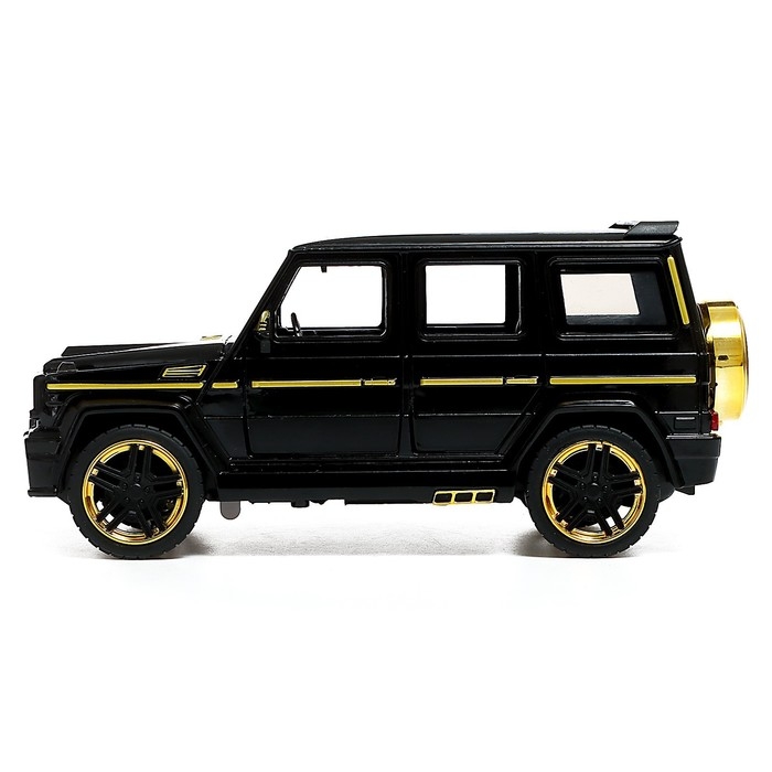 Машина металлическая, инерционная, 1:24, открываются двери, капот, багажник, цвет чёрный Машина металлическая, инерционная, 1:24, открываются двери, капот, багажник, цвет чёрный