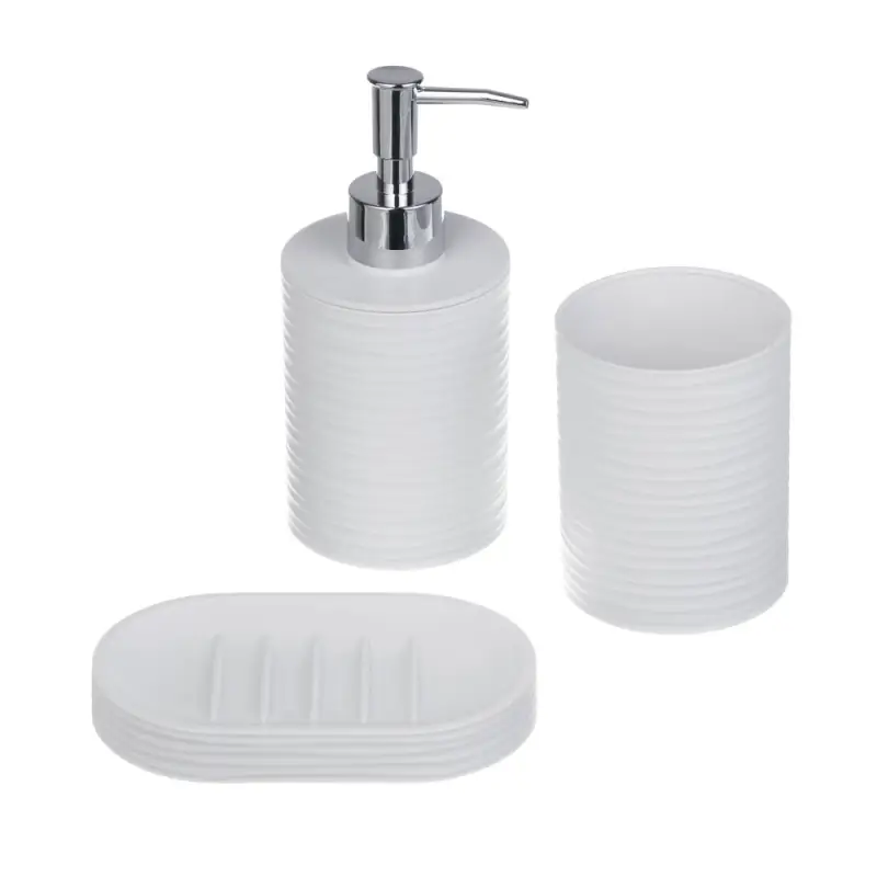 Диспенсер для жидкого мыла тм VETTA Тренто, 250мл, пластик, PP+ABS, белый, 7,5х7,5х16,5см