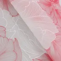 Пленка для цветов, "Акварельный эскиз", розовая, 57х57 см