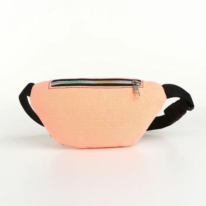 Сумка поясная детская на молнии &laquo;Выбражулька&raquo;, коралловая