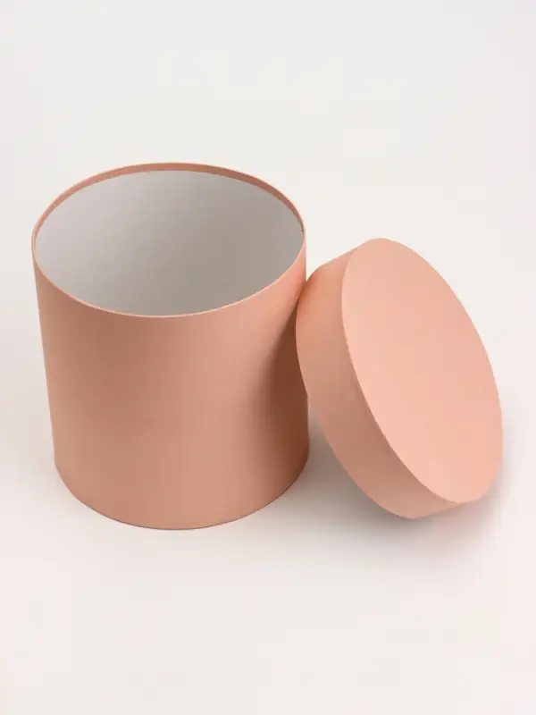Набор круглых коробок 5 в 1 &laquo;Краски&raquo;, персиковый, 25&times;25&times;25 - 19&times;19&times;19 см