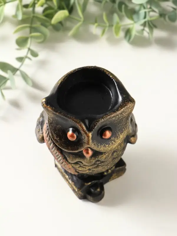 Подставка для мелочей &laquo;Сова на книгах&raquo;, карандашница, 10&times;8 см, под бронзу винтаж