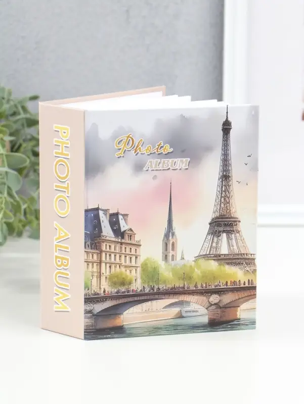 Фотоальбом на 100 фото 10х15 см "Мост у Эйфелевой башни" 4,5х12,5х16,5 см