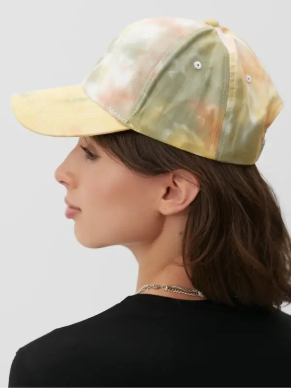 Кепка женская MINAKU Tie-dye, оранжевая, размер 54-56