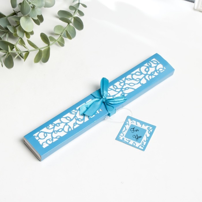 Веер бамбук, текстиль h=21 см изгиб, с кистью  Веер бамбук, текстиль h=21 см изгиб, с кистью "Цветы" в коробке, голубой