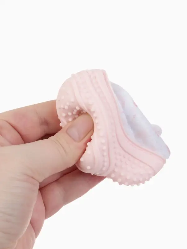 Прорезыватель на ручку для зубов &laquo;Фламинго&raquo;, светло-розовый