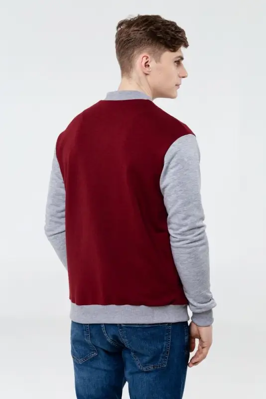 Бомбер College, бордовый, размер M Бомбер College, бордовый, размер M