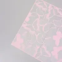Пленка флористическая для цветов &laquo;Бабочки&raquo;, розовая, 57&times;57 см