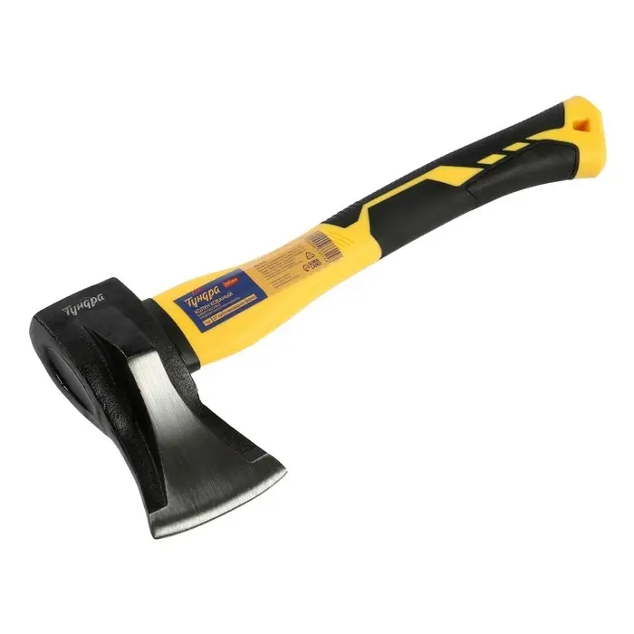 Колун кованый ТУНДРА ПРОФИ, клиновидная форма, фиберглассовое 3К топорище 37 см, 1 кг Колун кованый ТУНДРА ПРОФИ, клиновидная форма, фиберглассовое 3К топорище 37 см, 1 кг
