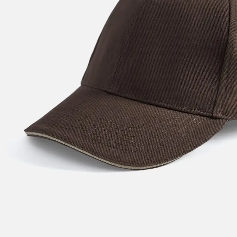 Бейсболка Buffalo, коричневая с бежевым