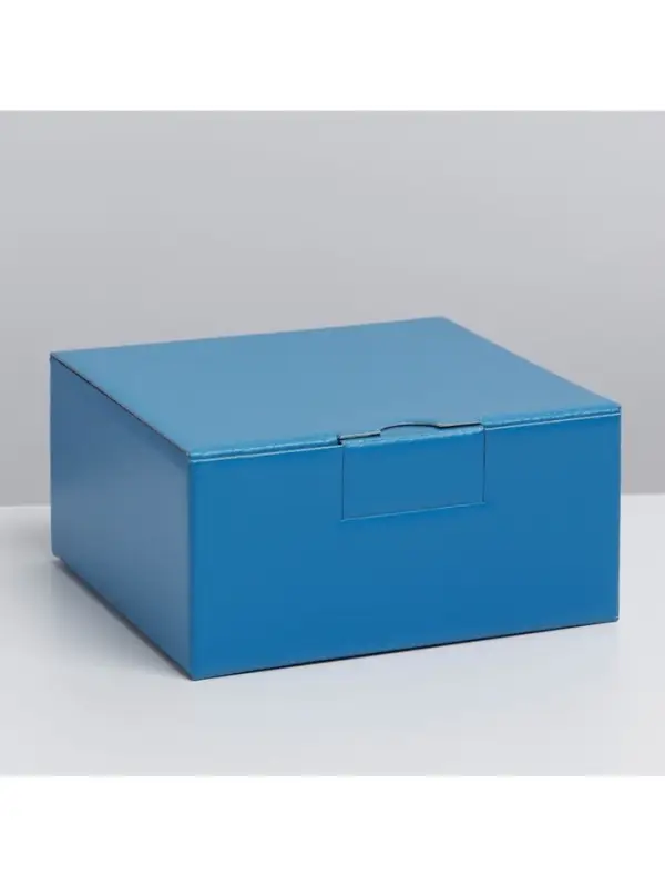 Коробка подарочная складная, упаковка, «Синяя», 15 х 15 х 7 см Коробка подарочная складная, упаковка, «Синяя», 15 х 15 х 7 см